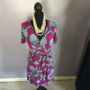Lilly Pulitzer pocket full of posies wrap dress